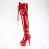 Pleaser - ADORE3021GP Platform Overknee Boots - Red Product image